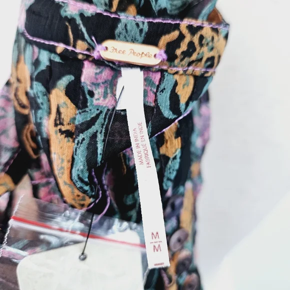 NWT Free People See It Through Floral Maxi Dress Medium - Picture 15 of 15